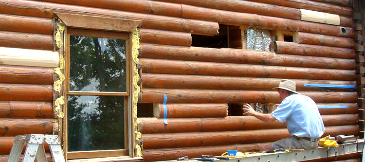 Log Home Repair Lewis Center, Ohio